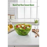 Barok Yeşil Orta Boy Kare Kase & Sunum Kasesi - 1,5 Lt