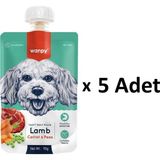 Baron Pet Wanpy Kuzu Havuç Köpek Et Ezmesi 90 gr x 5