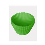 Baroness 6lı Yapışmaz Yeşil Silikon Muffin Mini Kek Kalıbı