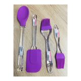 Baroness Silikon Kaşık Spatula Ve Fırça Set