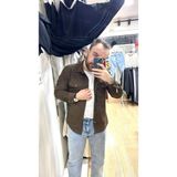 Baros Kadife Gömlek - 01-Kahverengi - 2XL