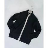 Baros Slim Fit Erkek Fermuarlı Triko Ceket