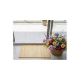 Barotti %100 Doğal Bambu Banyo Paspası,Kaymaz Tabanlı,Modern Ahşap Görünümlü,Spa Tarzı Suya Dayanıklı Mat