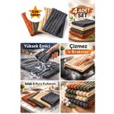 Barotti 4'Lü Mikrofiber Temizlik Bezi Seti,Profesyonel,Çok Amaclı,Mutfak,Cam Bezi,İz Bırakmaz,Yüksek Emici