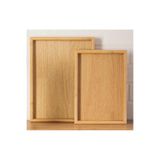 BAROTTİ Bambu İkili Tepsi Seti, Servis & Sunum Tepsisi | 20×30 cm – 35×25 cm, Doğal Bambu Rengi