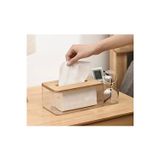 BAROTTİ İskandinav Tarz Bambu Model Pinterest Peçetelik Dekoratif Masaüstü Peçetelik ve Organizer