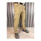 barozzi Erkek tactical outdoor kargo cepli bej pantolon su itici shotf shell mevsimlik
