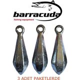 Barracuda 125 Gram Armut Olta Kurşunu 3 Adet