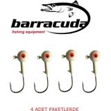 Barracuda 15 Gram Jighead Kurşunlu Zoka Iğnesi Yüksek Karbon Çelikten 4 Adet Paket İçinde