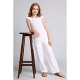 Barrel Fıt Poplin Pantolon Kız Çocuk