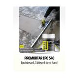 BARS Promortar Epo 540 Epoksi Tamir Harcı, Yüksek Mukavemetli, Aşınma Ve Darbeye Dayanıklı 20 Kg