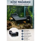 barsdepo Akvaryum Köşe Mağarası 22x22x11 cm