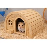 BarsDepo Hamster Yuvası ※ Hamster Evi ※ Hamster Kafesi ve Habitatı Için Dekoratif Ev - Ahşap