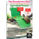 barsdepo Kaplumbağa Rampası Vantuzlu Akvaryum Platformu – Yemlikli Kaymaz Kaplumbağa Güneşlenme Alanı