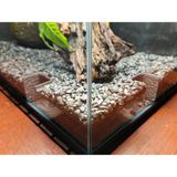 BarsDepo Siyah Renkli Akvaryum Köşe Mağarası 150mm x 150mm Boyutlarıyla Modern Stil ve Estetik Tasarım