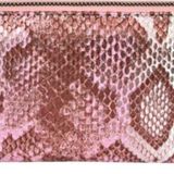 Barse Collection Barsecollection Fermuarlı Yılan Desenli Pembe Kadın Cüzdanı