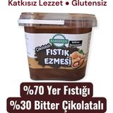 Barseren Çikolatalı Fıstık Ezmesi 500 gr Bitter Çikolatalı Katkısız Doğal