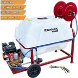 Bartech PM400 Ilaçlama Tankı Tetikli Tabanca 400LT 30 Luk Pompa Hortumsuz - Tekerlekli