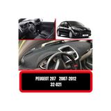 Barteg Peugeot 207 2007-2012 Torpido Koruyucu Torpido Halısı Kılıf Havlu Örtü
