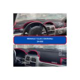 Barteg Renault Clio 2 Ekranlı Torpido Koruyucu Torpido Halısı Kılıf Havlu Örtü