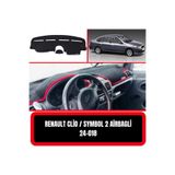Barteg Renault Clio 2 Symbol 2 - Airbagli Torpido Koruyucu Ön Göğüs Halısı Kılıf Havlu Örtü