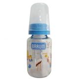 Barum Cam Leylekli Teren Desenli Mavi 125 ml Bebek Biberon