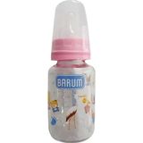 Barum Cam Leylekli Teren Desenli Pembe 125 ml Bebek Biberon