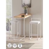Barvia Bar Masası Gbb - 01 2'li Bar Masa Takımı - Beyaz - Atlantik Çam