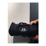 Bas Body FitnessWear Bas Body Baskılı Boyundan Asmalı İç Geniş Hacimli Siyah Spor Çanta Fitness Günlük