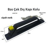 Bas Çek Dış Kapı Kolu Kapı Otomatiği İçi Butonlu Kulp Siyah