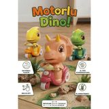 Bas-Git Sürtmeli Dinozor Motosiklet Oyuncak - Eğitici Ve Eğlenceli Dino Figürlü Araba (Pilsiz)