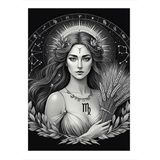 Başak Burcu Kadını Art Mdf Tablo