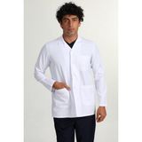 Başak Ceket Boy Erkek Gömlek Yaka Doktor Hemşire Öğretmen Önlüğü (Bhz-8401) - 2XL - Beyaz