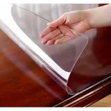 Başak Ev Tekstili 1.2 mm Kalinlik 100 cm En Şeffaf Kalın Pvs Masa Koruyucu Mika Masa Örtüsü - 100 x 100 cm