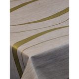 Başak Ev Tekstili Elyaflı Pvc Muşamba - Desenli Silinebilir Masa Örtüsü - 100 x 140 cm - Gold
