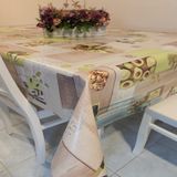 Başak Ev Tekstili Elyaflı Pvc Muşamba - Desenli Silinebilir Masa Örtüsü - 100 x 140 cm - Kahverengi