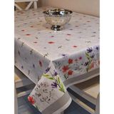 Başak Ev Tekstili Elyaflı Pvc Muşamba - Desenli Silinebilir Masa Örtüsü - 130 x 150 cm - Gri