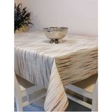 Başak Ev Tekstili Elyaflı Pvc Muşamba - Desenli Silinebilir Masa Örtüsü - 130 x 150 cm - Kahve
