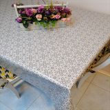 Başak Ev Tekstili Elyaflı Pvc Muşamba - Desenli Silinebilir Masa Örtüsü - 140 x 140 cm - Gri