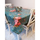 Başak Ev Tekstili Elyaflı Pvc Muşamba - Desenli Silinebilir Masa Örtüsü - 140 x 180 cm - Renkli