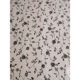 Başak Ev Tekstili Elyaflı Pvc Muşamba - Desenli Silinebilir Masa Örtüsü - 140 x 180 cm - Siyah