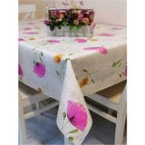 Başak Ev Tekstili Elyaflı Pvc Muşamba - Desenli Silinebilir Masa Örtüsü - 140 x 220 cm - Pembe