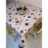 Başak Ev Tekstili Elyaflı Pvc Muşamba - Desenli Silinebilir Masa Örtüsü - 140 x 240 cm - Mor