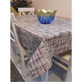 Başak Ev Tekstili Elyaflı Pvc Muşamba - Desenli Silinebilir Masa Örtüsü (Bordo) - 140 x 300 cm