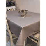 Başak Ev Tekstili Elyaflı Pvc Muşamba - Desenli Silinebilir Masa Örtüsü ( Gri ) - 140 x 280 cm