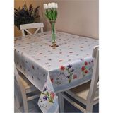 Başak Ev Tekstili Elyaflı Pvc Muşamba - Desenli Silinebilir Masa Örtüsü ( Mavi ) - 140 x 280 cm