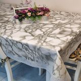 Başak Ev Tekstili Kaydırmaz Tabanlı Pvc Muşamba - Desenli Silinebilir 120 x 150 Hazır Masa Örtüsü - 120 x 150 cm - Gri