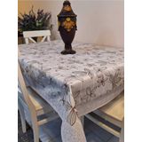 Başak Ev Tekstili Kaydırmaz Tabanlı Pvc Muşamba - Desenli Silinebilir 120 X 150 Hazır Masa Örtüsü