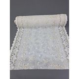 Başak Ev Tekstili Pvc Küpür Dantel Raf Ve Dolap Örtüsü Runner (Kahve)