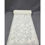Başak Ev Tekstili Pvc Küpür Dantel Raf ve Dolap Örtüsü Runner Krem 40 cm Eninde - Bej - 40 x 200 cm